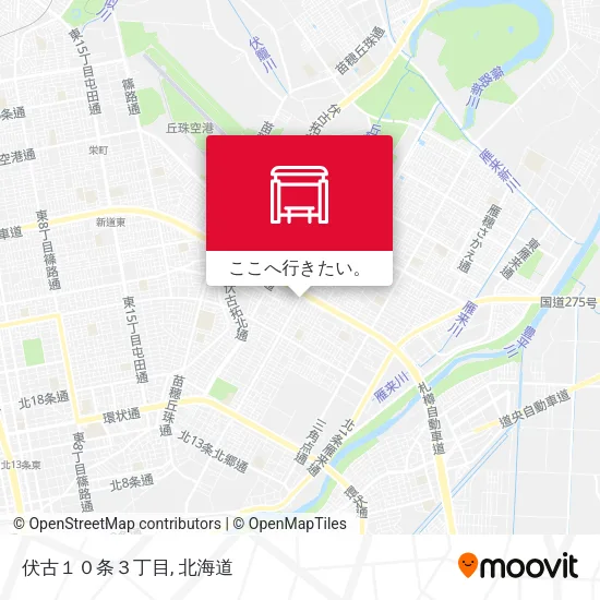 伏古１０条３丁目地図