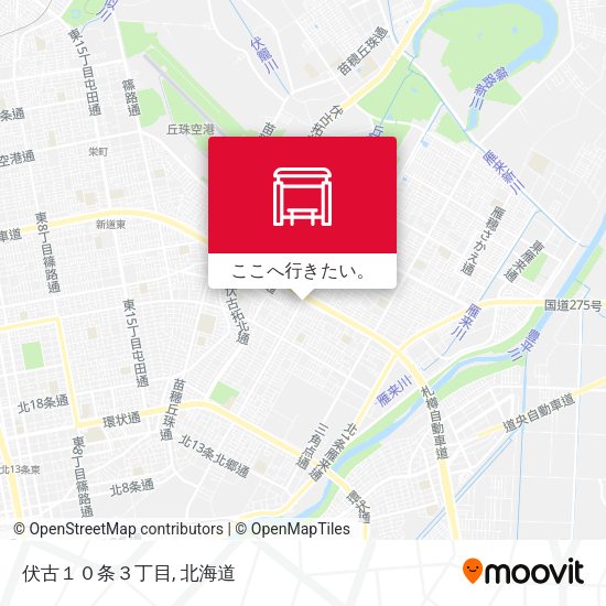 伏古１０条３丁目地図