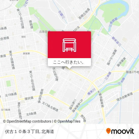 伏古１０条３丁目地図