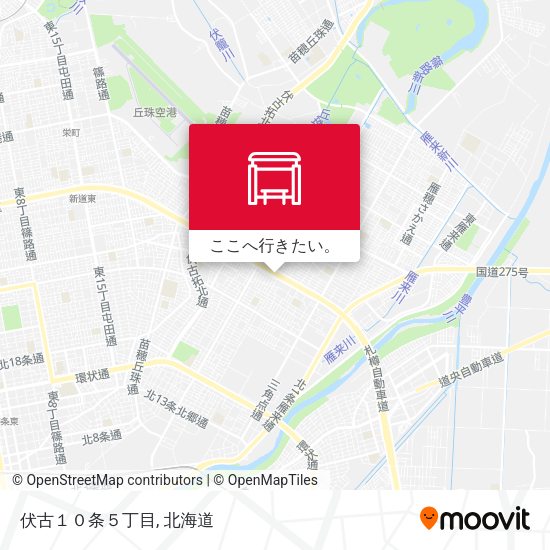 伏古１０条５丁目地図