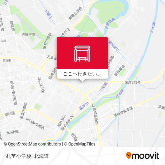 札苗小学校地図