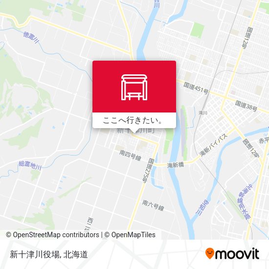 新十津川役場地図