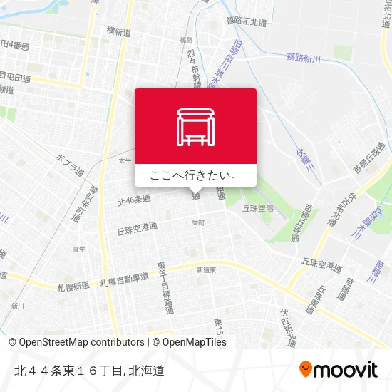 北４４条東１６丁目地図