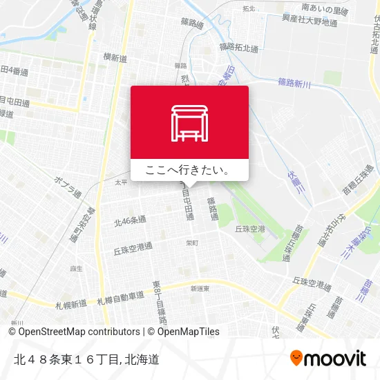 北４８条東１６丁目地図