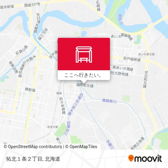 拓北１条２丁目地図