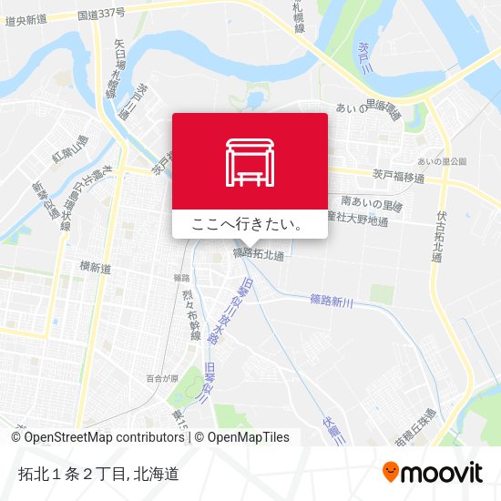 拓北１条２丁目地図