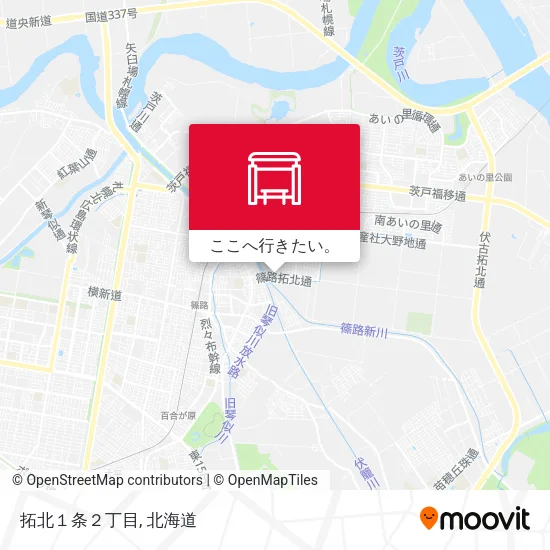 拓北１条２丁目地図