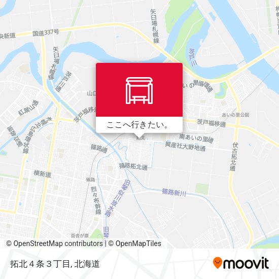 拓北４条３丁目地図