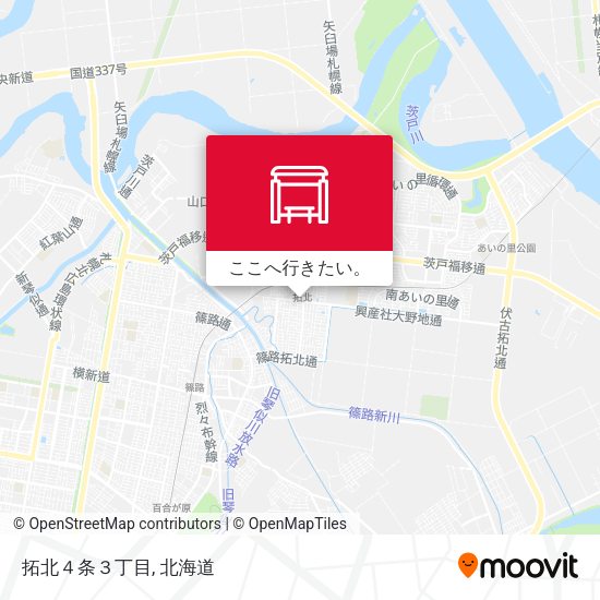 拓北４条３丁目地図