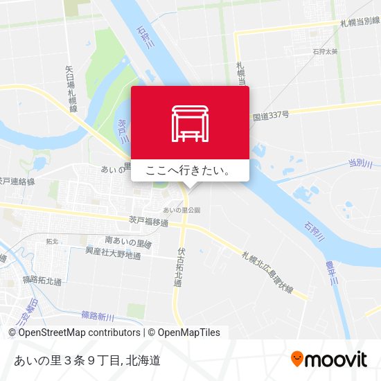 あいの里３条９丁目地図