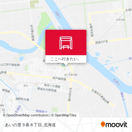 あいの里３条８丁目地図
