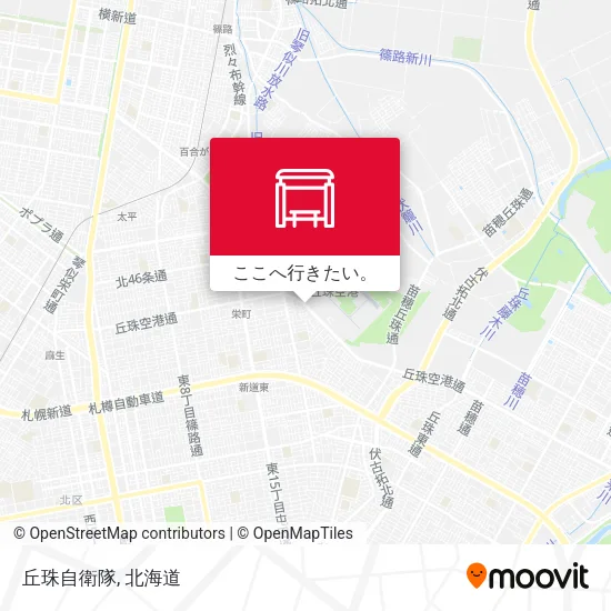 丘珠自衛隊地図
