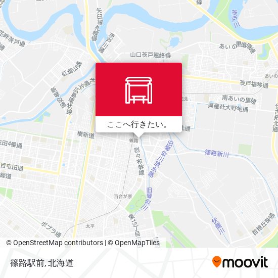 篠路駅前地図