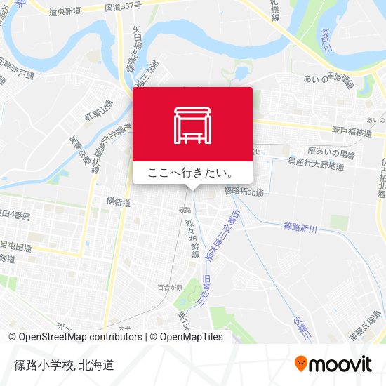 篠路小学校地図