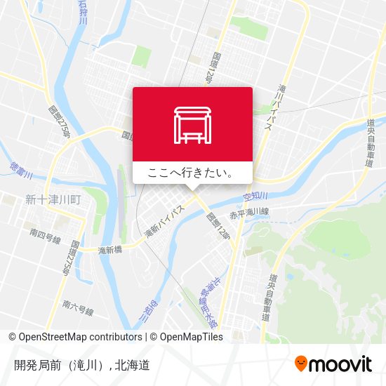 開発局前（滝川）地図