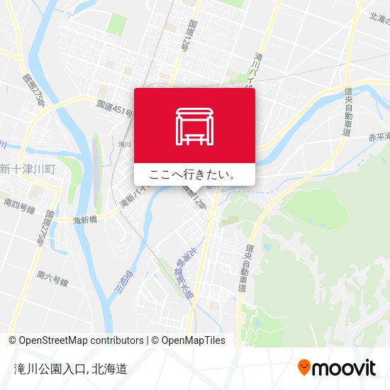 滝川公園入口地図
