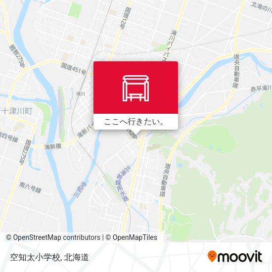 空知太小学校地図