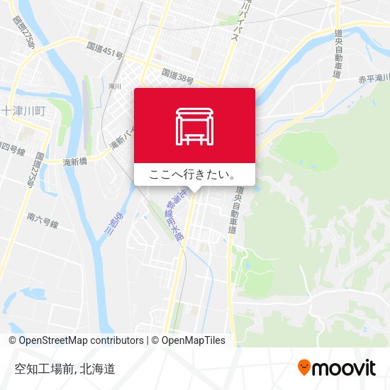 空知工場前地図