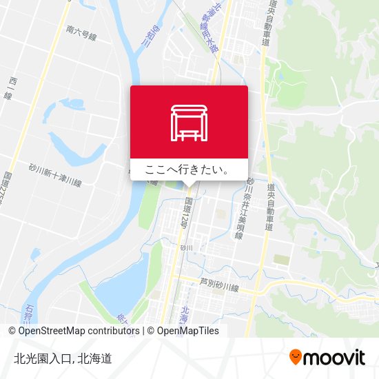 北光園入口地図