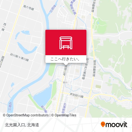 北光園入口地図