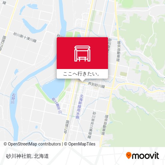 砂川神社前地図