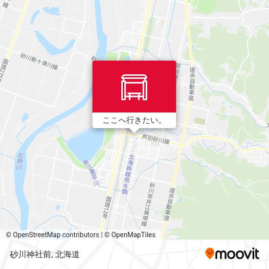 砂川神社前地図