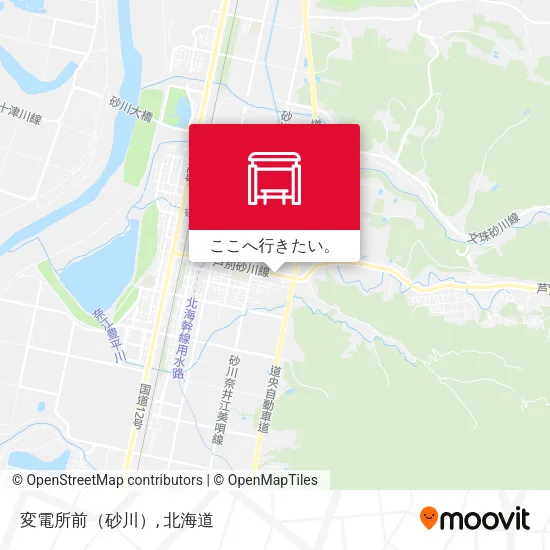 変電所前（砂川）地図