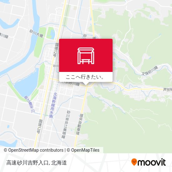 高速砂川吉野入口地図