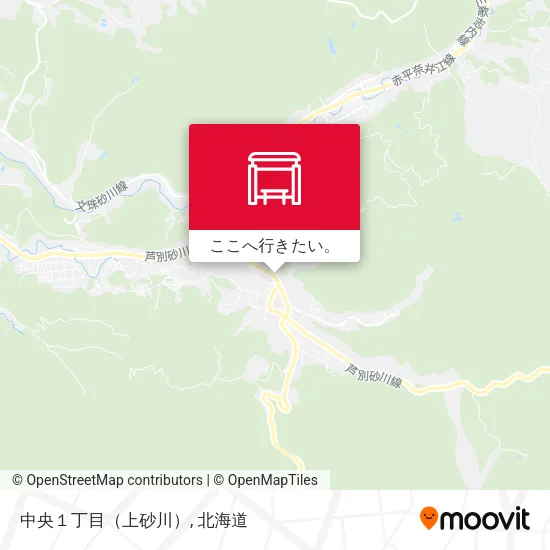 中央１丁目（上砂川）地図