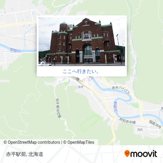 赤平駅前地図