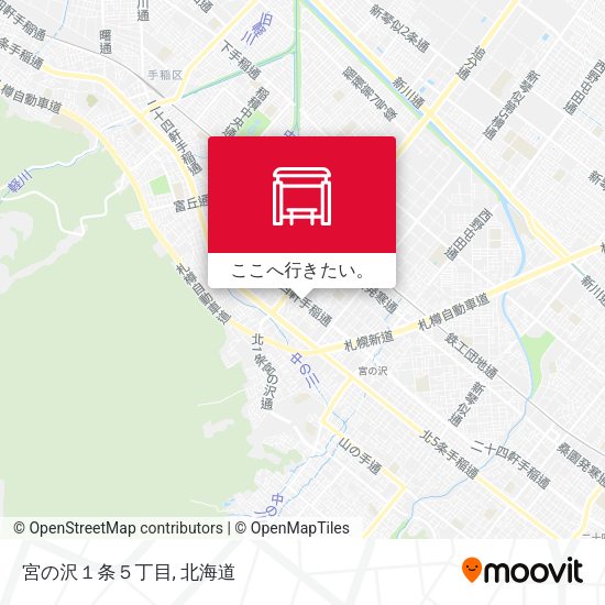 宮の沢１条５丁目地図