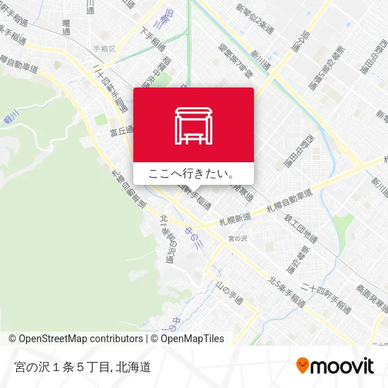 宮の沢１条５丁目地図