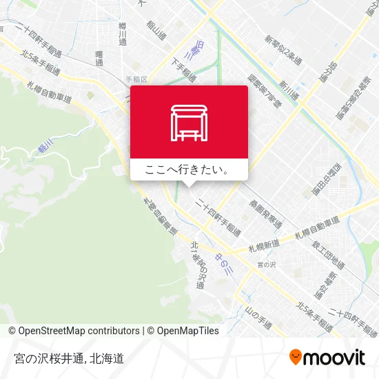 宮の沢桜井通地図