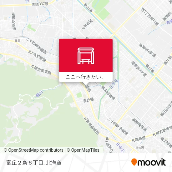 富丘２条６丁目地図