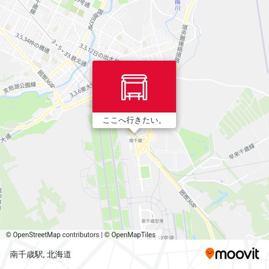 南千歳駅地図