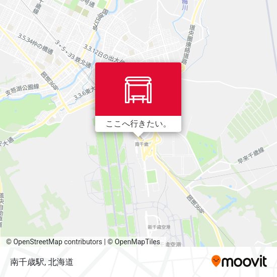 南千歳駅地図