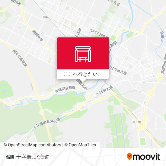 錦町十字街地図