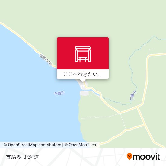 支笏湖地図
