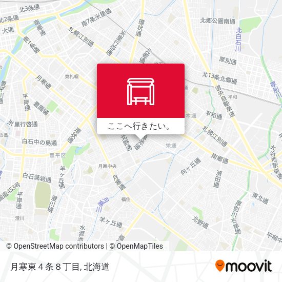 月寒東４条８丁目地図