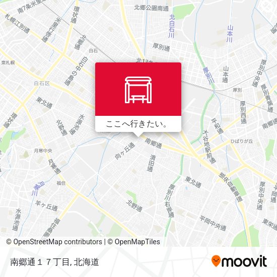 南郷通１７丁目地図