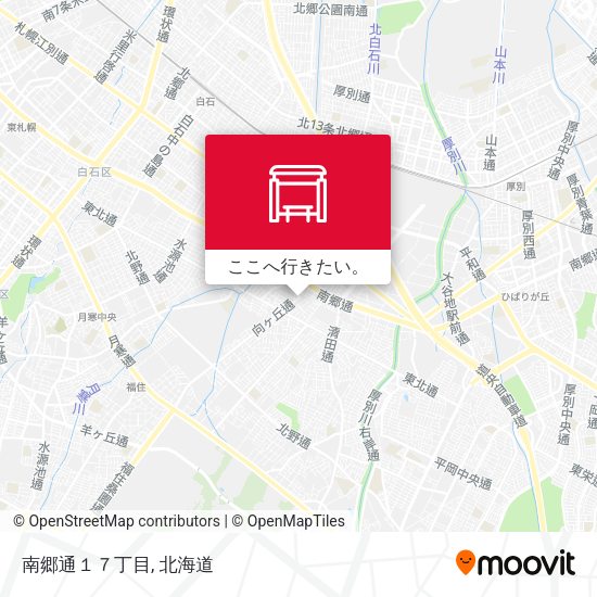 南郷通１７丁目地図