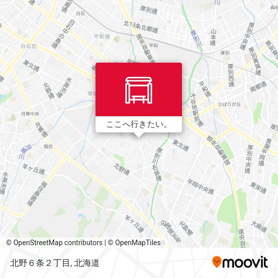 北野６条２丁目地図