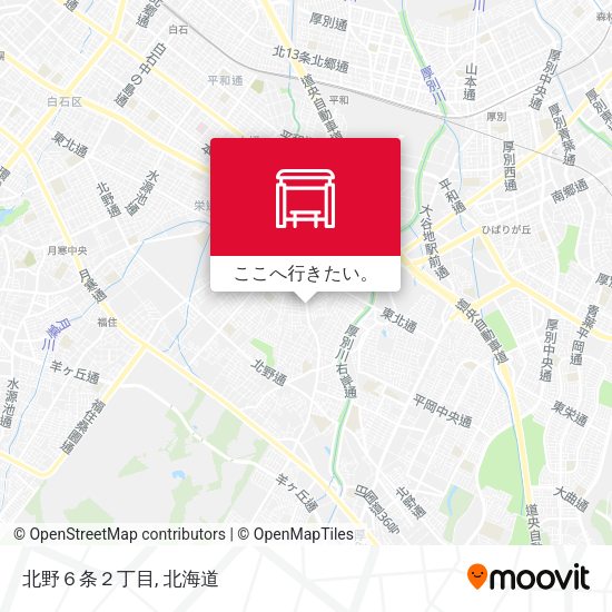 北野６条２丁目地図
