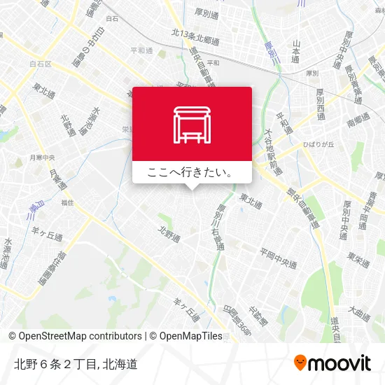 北野６条２丁目地図