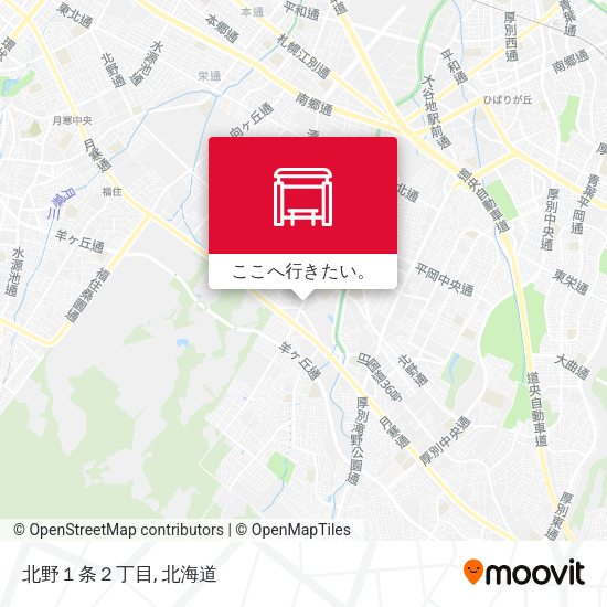 北野１条２丁目地図