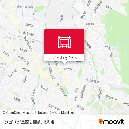 ひばりが丘西公園前地図