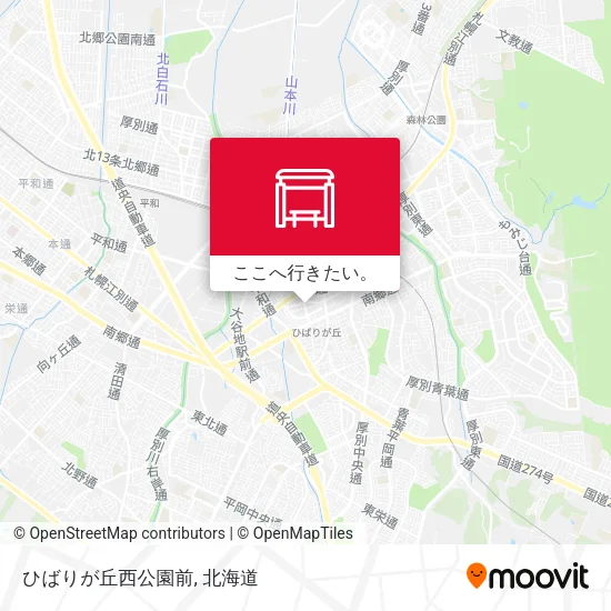 ひばりが丘西公園前地図