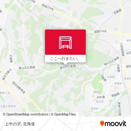上中の沢地図