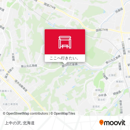 上中の沢地図