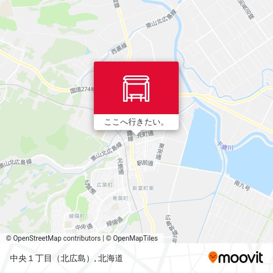 中央１丁目（北広島）地図